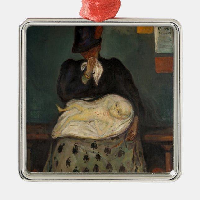 Edvard Munch - Inheritance Metal Tree Decoration (Front)