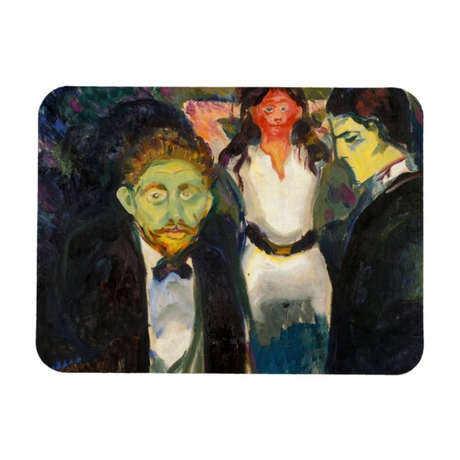 Edvard Munch - Jealousy Magnet (Horizontal)