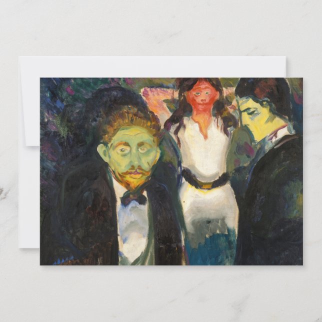 Edvard Munch - Jealousy Thank You Card (Front)