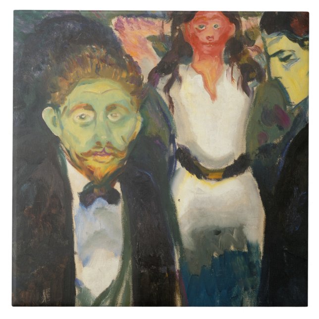 Edvard Munch - Jealousy Tile (Front)