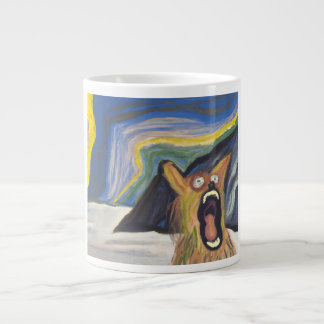 Edvard Munch-like Screaming Dog Mug