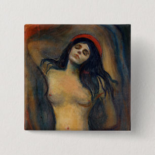 Edvard Munch - Madonna 15 Cm Square Badge