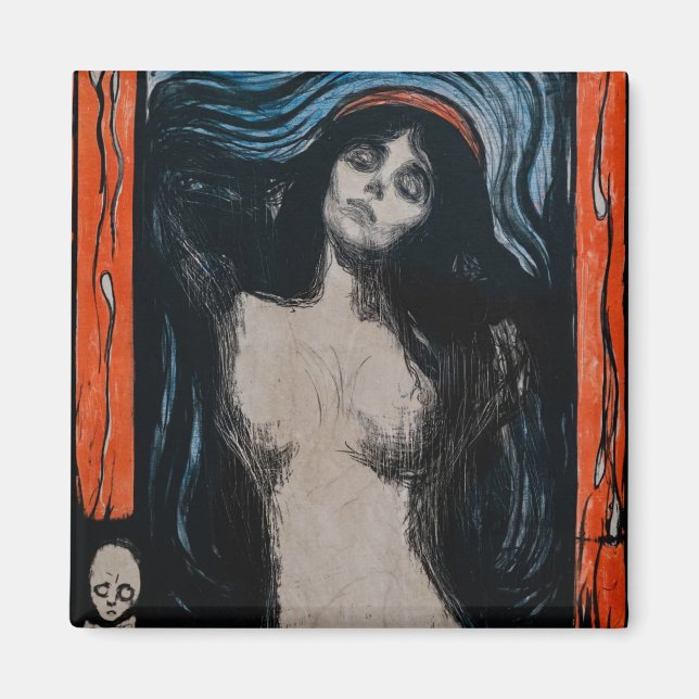 Edvard Munch - Madonna Lithography Magnet (Front)