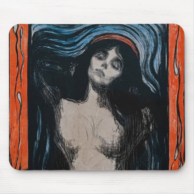 Edvard Munch - Madonna Lithography Mouse Mat (Front)