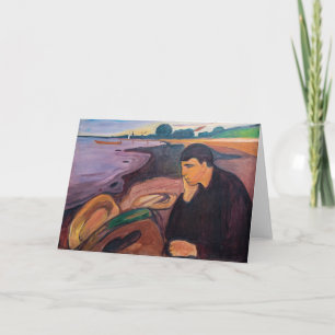 Edvard Munch - Melancholy 1894 Card