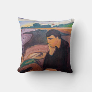 Edvard Munch - Melancholy 1894 Cushion