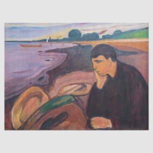Edvard Munch - Melancholy 1894 Tissue Paper