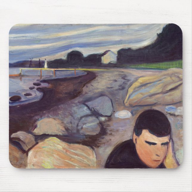 Edvard Munch - Melancholy Mouse Mat (Front)