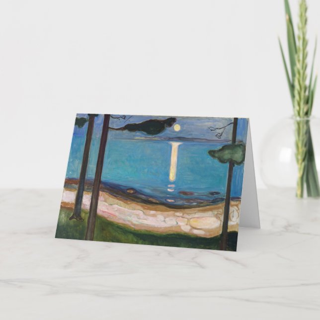Edvard Munch - Moonlight Card (Front)
