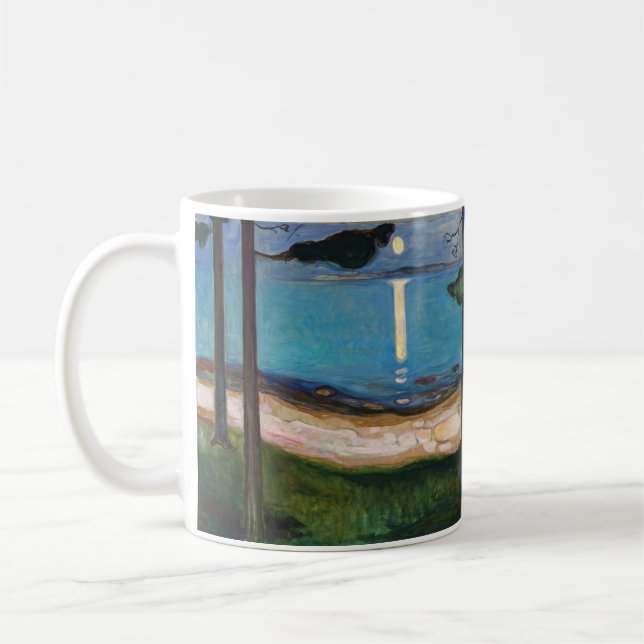 Edvard Munch - Moonlight Coffee Mug (Left)