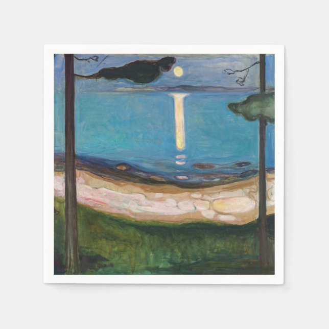 Edvard Munch - Moonlight Napkin (Front)