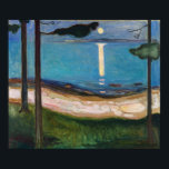 Edvard Munch - Moonlight Poster<br><div class="desc">Moonlight - Edvard Munch,  1895</div>