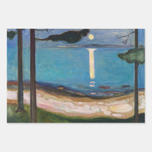 Edvard Munch - Moonlight Wrapping Paper Sheet