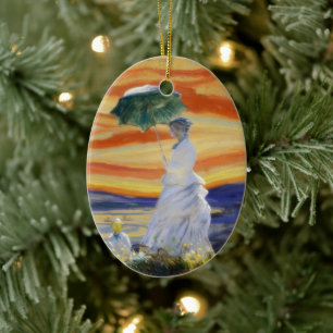 Edvard Munch Ms Monet and The Scream Ceramic Tree Decoration