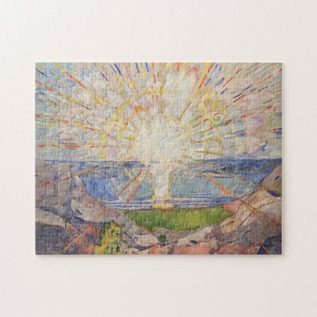 Edvard Munch Mural Painting The Sun (Solen) (1911) Jigsaw Puzzle (Horizontal)