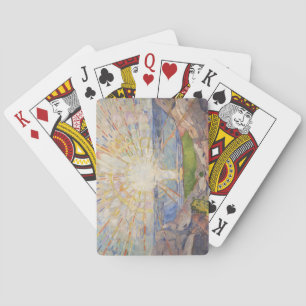 Edvard Munch Mural Painting The Sun (Solen) (1911) Playing Cards