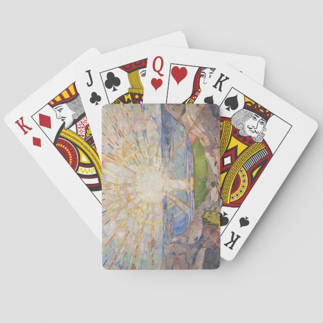 Edvard Munch Mural Painting The Sun (Solen) (1911) Playing Cards (Back)