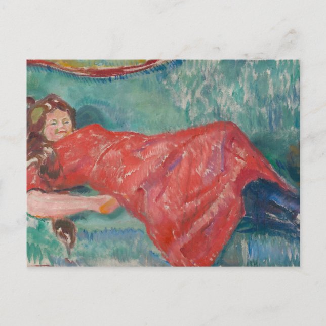 Edvard Munch - On the Sofa Postcard (Front)