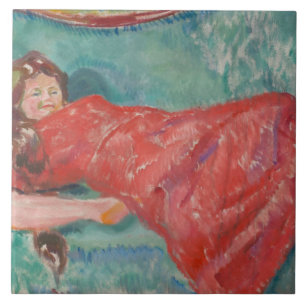 Edvard Munch - On the Sofa Tile