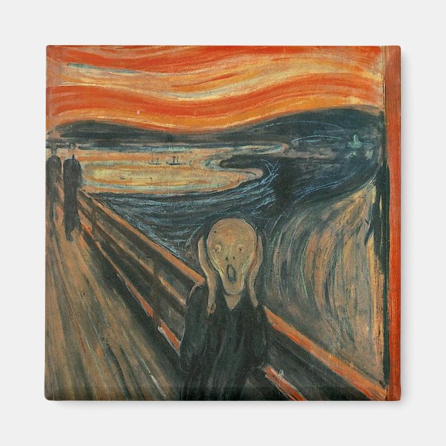 Edvard Munch Painting The Scream (Skrik) 1893 Magnet (Front)