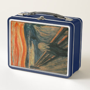 Edvard Munch Painting The Scream (Skrik) 1893 Metal Lunch Box