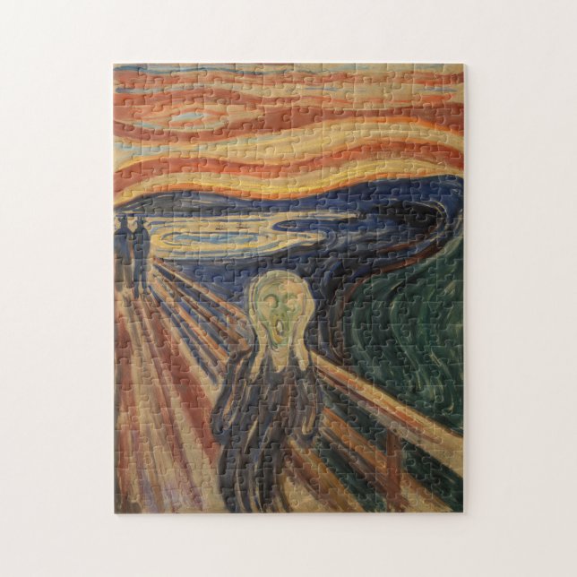 Edvard Munch Painting The Scream (Skrik) 1910 Jigsaw Puzzle (Vertical)