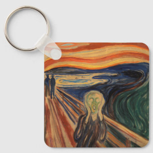 Edvard Munch Painting The Scream (Skrik) 1910 Key Ring