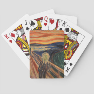 Edvard Munch Painting The Scream (Skrik) 1910 Playing Cards