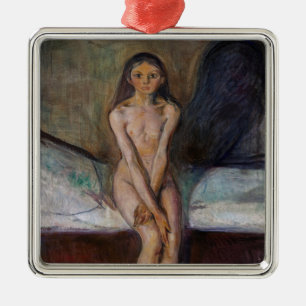 Edvard Munch - Puberty Metal Tree Decoration