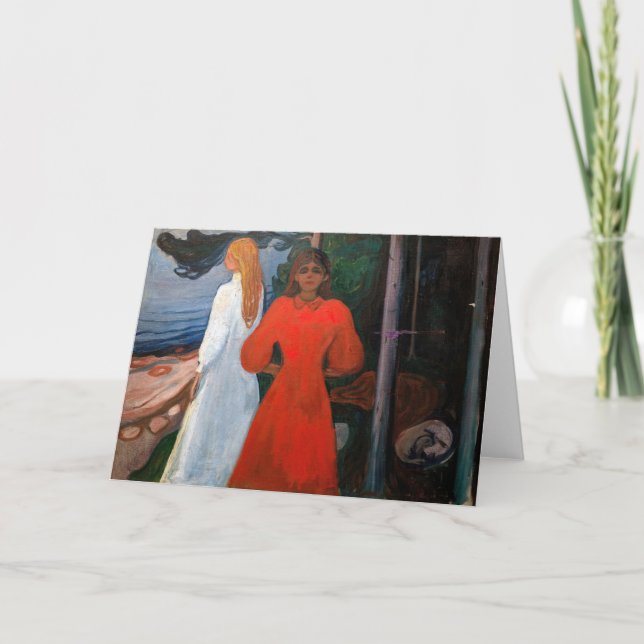 Edvard Munch - Red and White Card (Front)