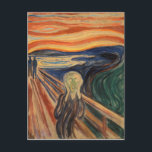 Edvard Munch’s The Scream Postcard<br><div class="desc">The Scream is the popular name given to each of four versions of a composition,  created as both paintings and pastels,  by the Expressionist artist Edvard Munch between 1893 and 1910.</div>