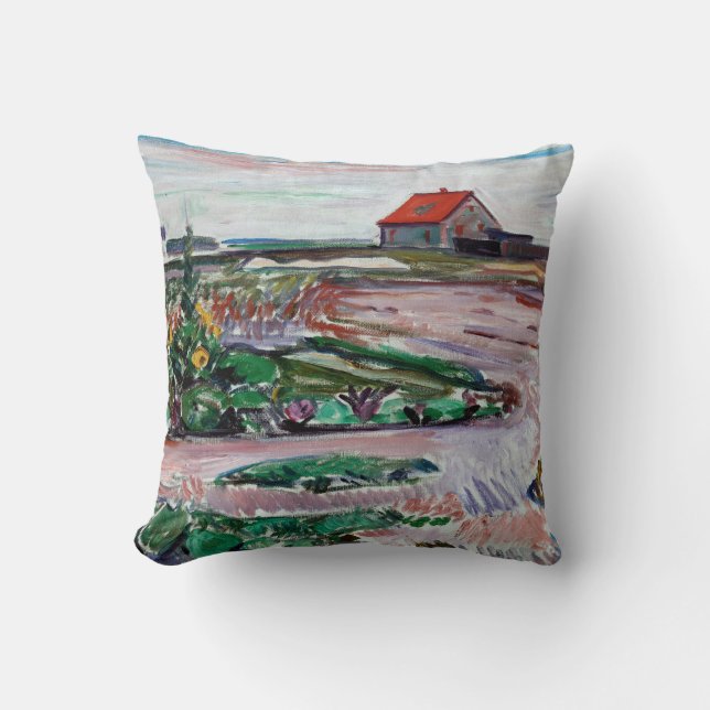 Edvard Munch - Seashore. Landscape near Lubeck Cushion (Front)