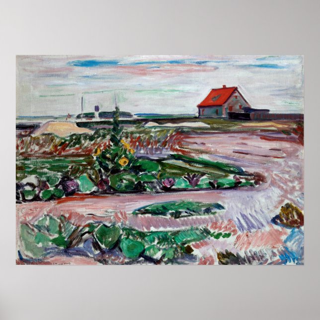 Edvard Munch - Seashore. Landscape near Lubeck Poster (Front)