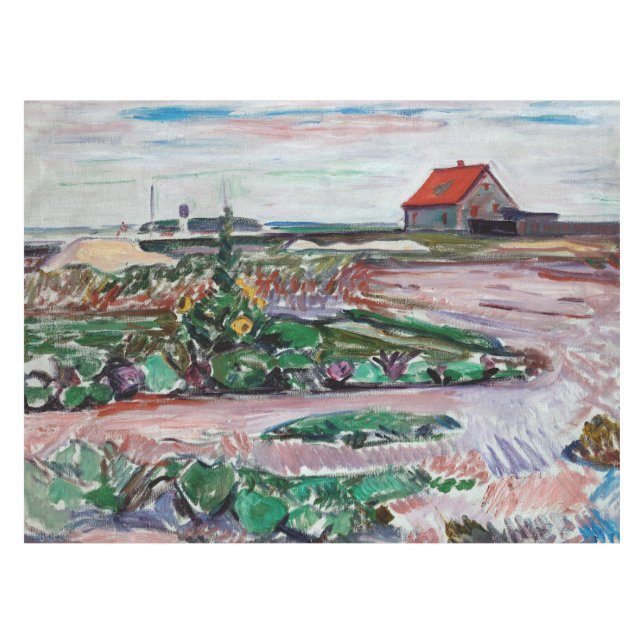 Edvard Munch - Seashore. Landscape near Lubeck Tablecloth (Front (Horizontal))