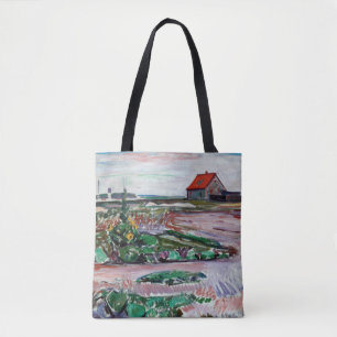 Edvard Munch - Seashore. Landscape near Lubeck Tote Bag