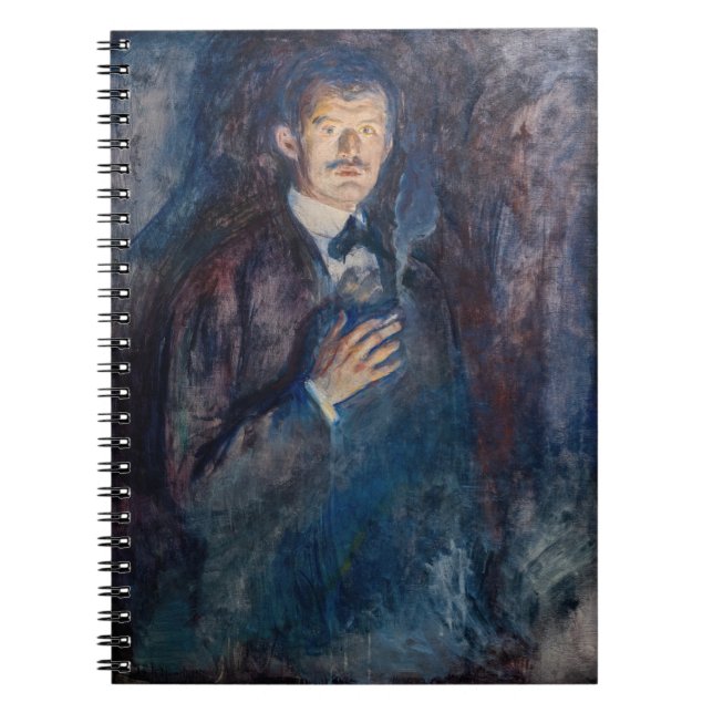 Edvard Munch - Self-Portrait with Cigarette Notebook (Front)