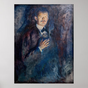 Edvard Munch - Self-Portrait with Cigarette Poster