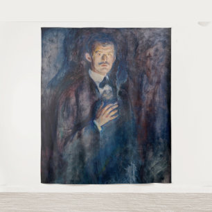 Edvard Munch - Self-Portrait with Cigarette Tapestry