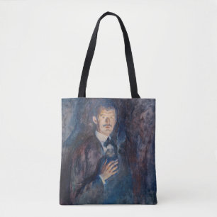 Edvard Munch - Self-Portrait with Cigarette Tote Bag