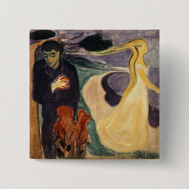 Edvard Munch - Separation 15 Cm Square Badge (Front)