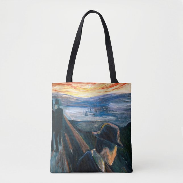 Edvard Munch - Sick Mood at Sunset, Despair 1892 Tote Bag (Front)
