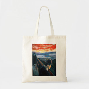 Edvard Munch - Sick Mood at Sunset, Despair 1892 Tote Bag