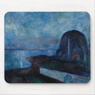 Edvard Munch - Starry Night 1893 Mouse Mat
