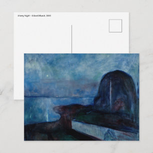 Edvard Munch - Starry Night 1893 Postcard