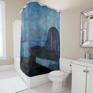 Edvard Munch - Starry Night 1893 Shower Curtain