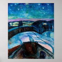Edvard Munch - Starry Night 1922