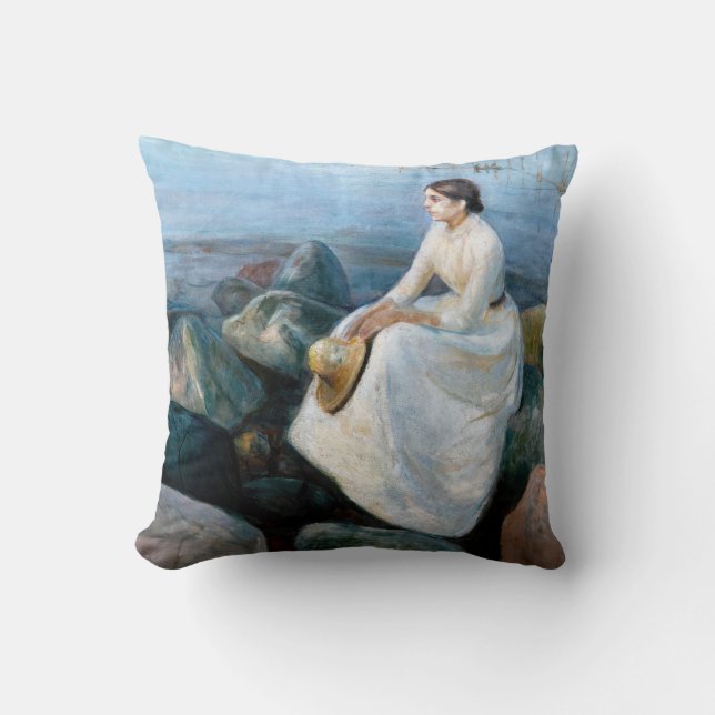 Edvard Munch - Summer Night, Inger on the Beach Cushion (Front)