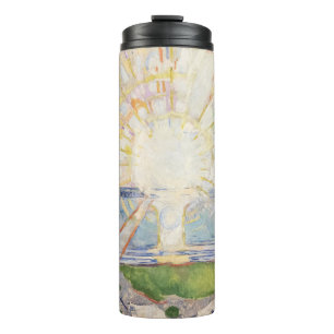 Edvard Munch Sunrise Art Nouveau Expressionism Thermal Tumbler