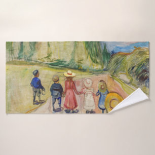 Edvard Munch - The Fairytale Forest Bath Towel Set