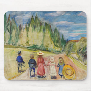 Edvard Munch - The Fairytale Forest Mouse Mat
